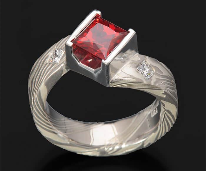 ruby engagement ring