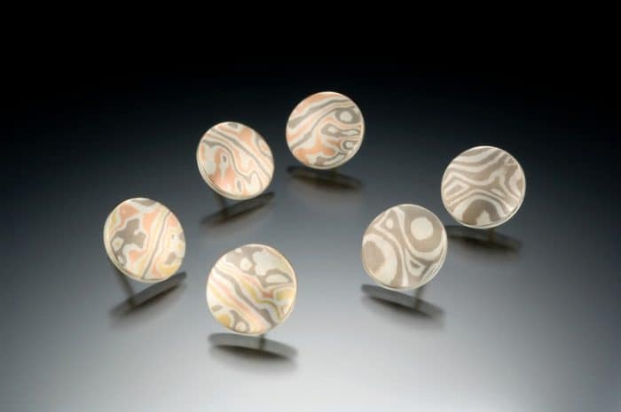 gold stud earrings