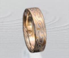 NON-ETCHED YELLOW & WHITE GOLD RING