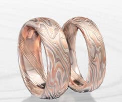 red wedding rings