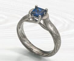 prong-set sapphire engagement ring