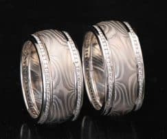 platinum diamond wedding set