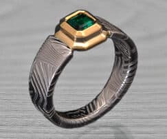 stainless steel engagement ring