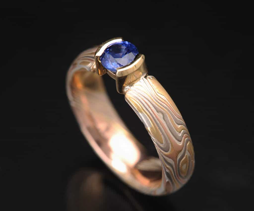 Unique Sapphire Engagement Ring
