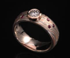 diamond rubies engagement ring
