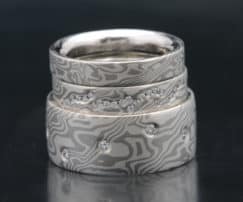Palladium Wedding Ring Set