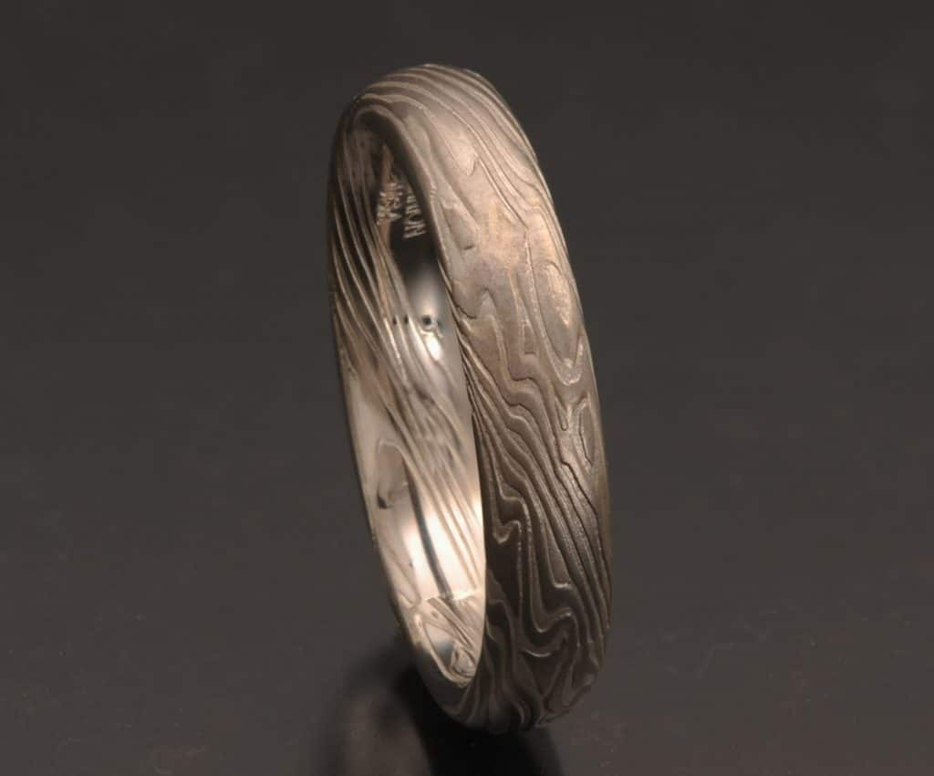 classic white gold wedding band