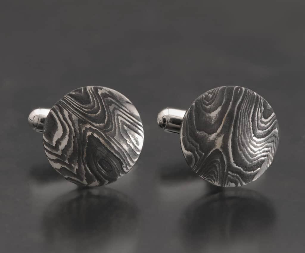 Damascus Stainless Steel Cufflinks