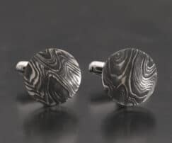 Damascus Stainless Steel Cufflinks