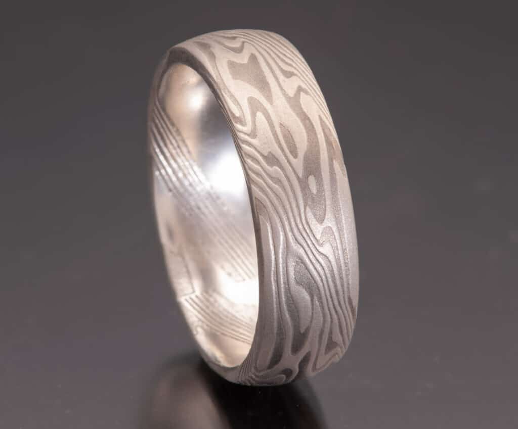 Shibuichi wedding ring 7mm
