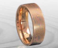 all gold mokume band