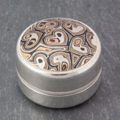 unique mokume heart box