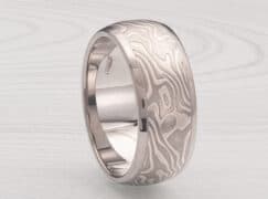 MENS WIDE MOKUME CHANNEL RING