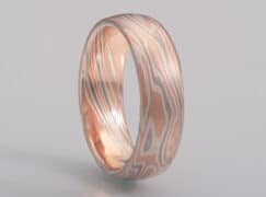 loose woodgrain etched red ring