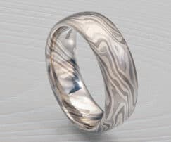 platinum palladium mokume wedding