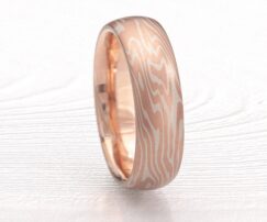 red mokume ring