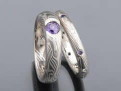 awesome sapphire wedding set