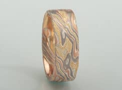 Nanako Mokume Wedding Band