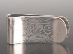 Damascus Steel money clip