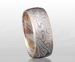 mens unique mokume ring