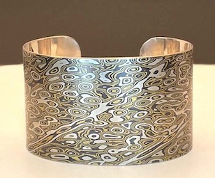 Mokume cuff Bracelet
