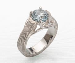 non-traditional sapphire engagement ring