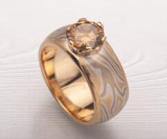 custom prong diamond ring