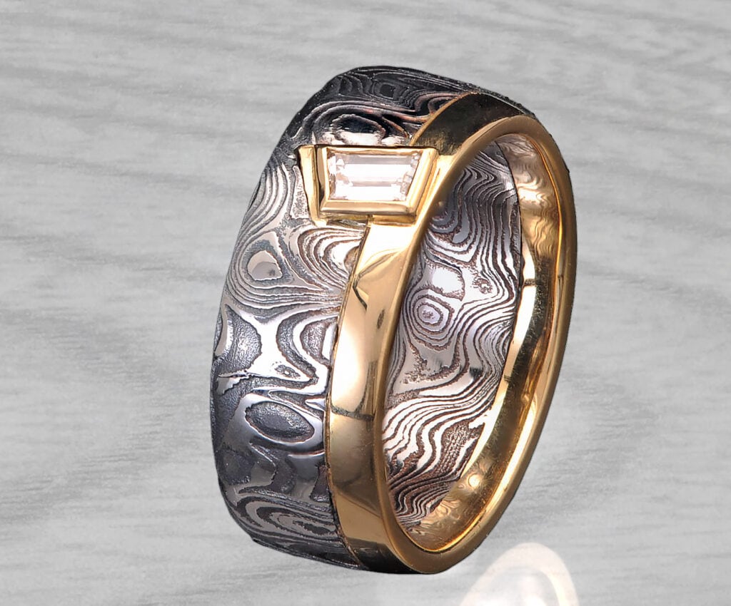 Damascus Diamond Ring