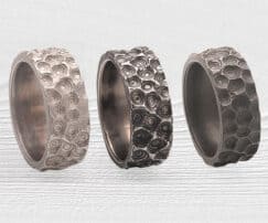 Damascus Steel Canyon Rings