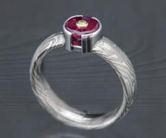non-traditional ruby engagement ring