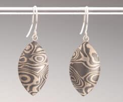 Classic Mokume Dangle Earrings