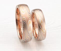 Custom Gold Mokume Ring