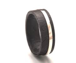 mens black wedding ring