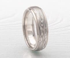 Shibuichi Ring with Rails